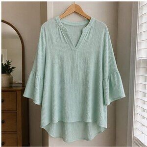 Mauve Puff Sleeve Top
